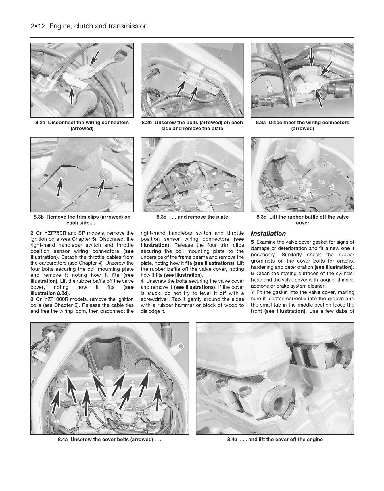 Yamaha YZF750R & YZF1000R Thunderace (1993-2000) Haynes Repair Manual