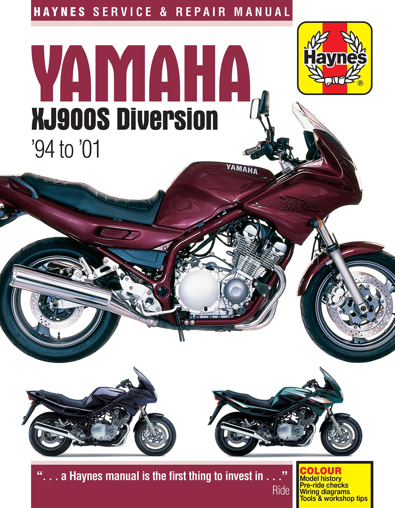 Yamaha XJ900S Diversion (1994-2001) Haynes Repair Manual Printed Book Front Cover