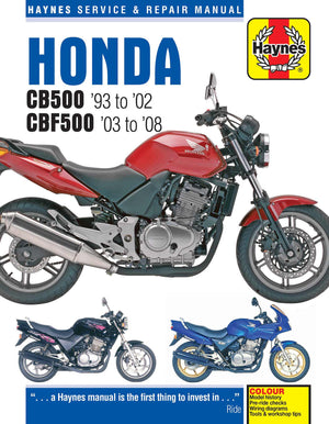DIY Maintenance & Repair Manuals for Honda CB500 Motorcycles