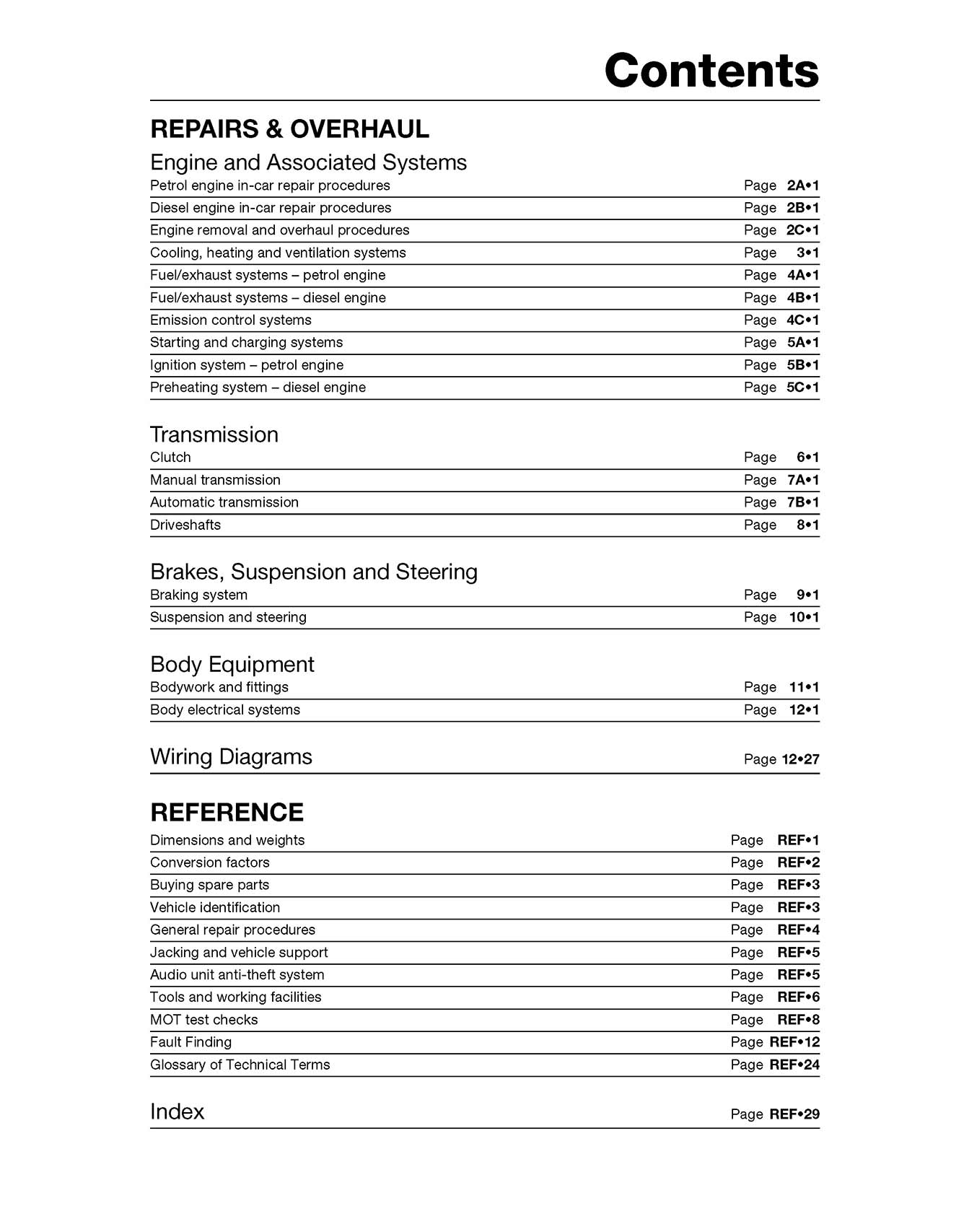 Peugeot 206 Petrol & Diesel (1998-2001) Haynes Repair Manual