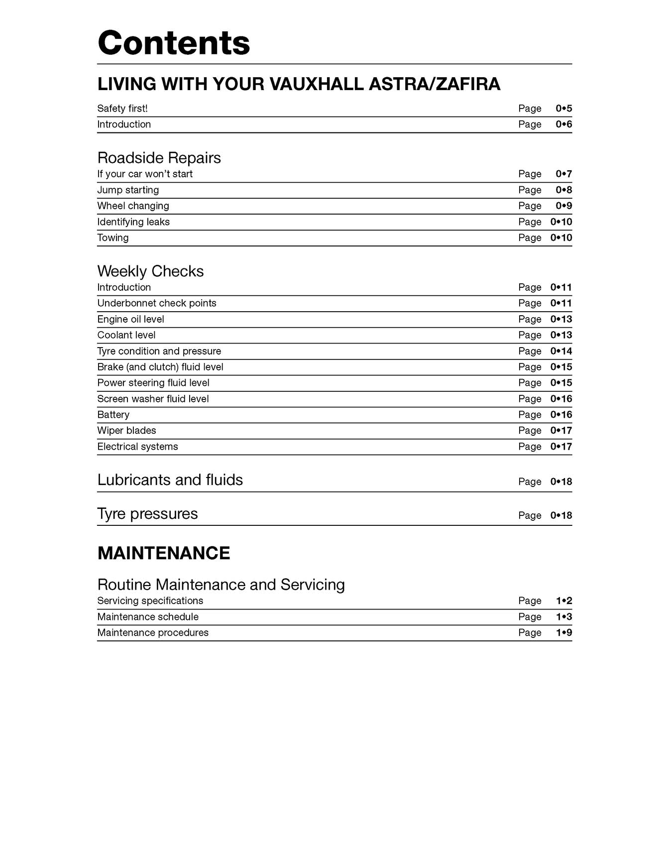 Vauxhall/Opel Astra & Zafira Petrol (Feb 1998-Apr 2004) Haynes Repair Manual