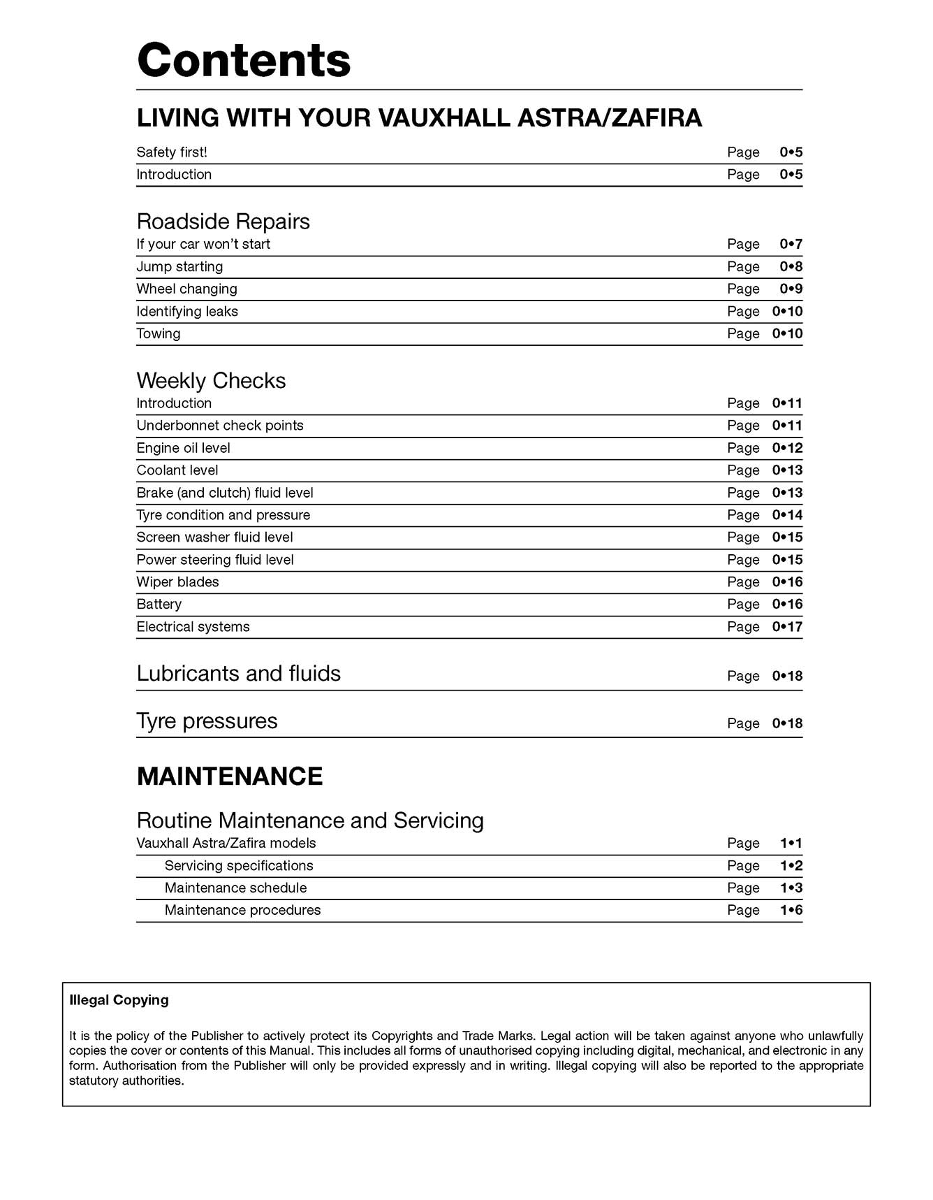 Vauxhall/Opel Astra & Zafira Diesel (Feb 1998-Apr 2004) Haynes Repair Manual
