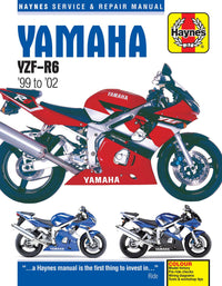 Yamaha YZF-R6 (1999-2002) Haynes Repair Manual Printed Book Front Cover