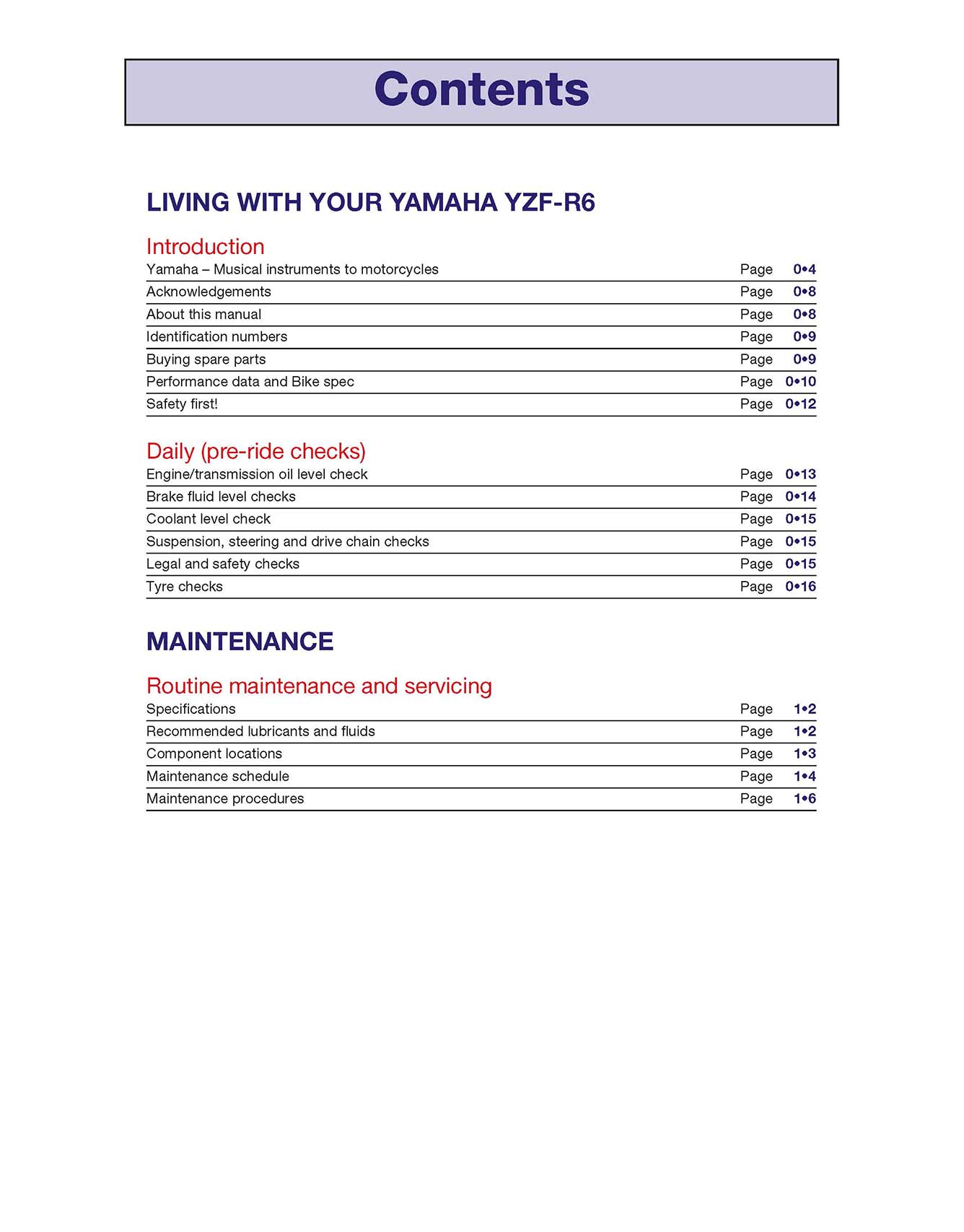 Yamaha YZF-R6 (1999-2002) Haynes Repair Manual