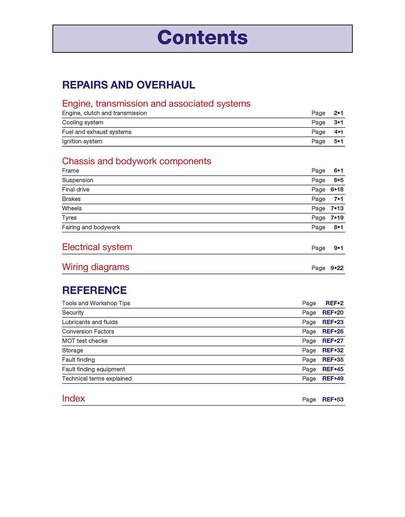 Yamaha YZF-R6 (1999-2002) Haynes Repair Manual