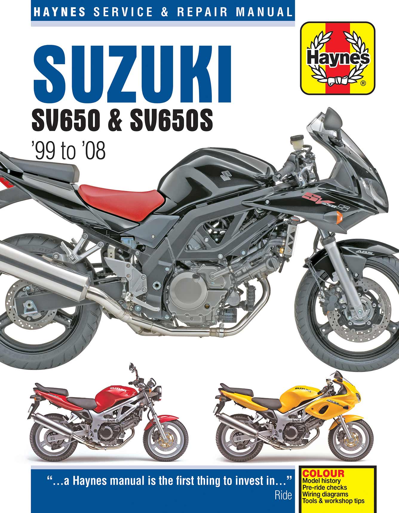 Suzuki SV650 & SV650S (1999-2008) Haynes Repair Manual