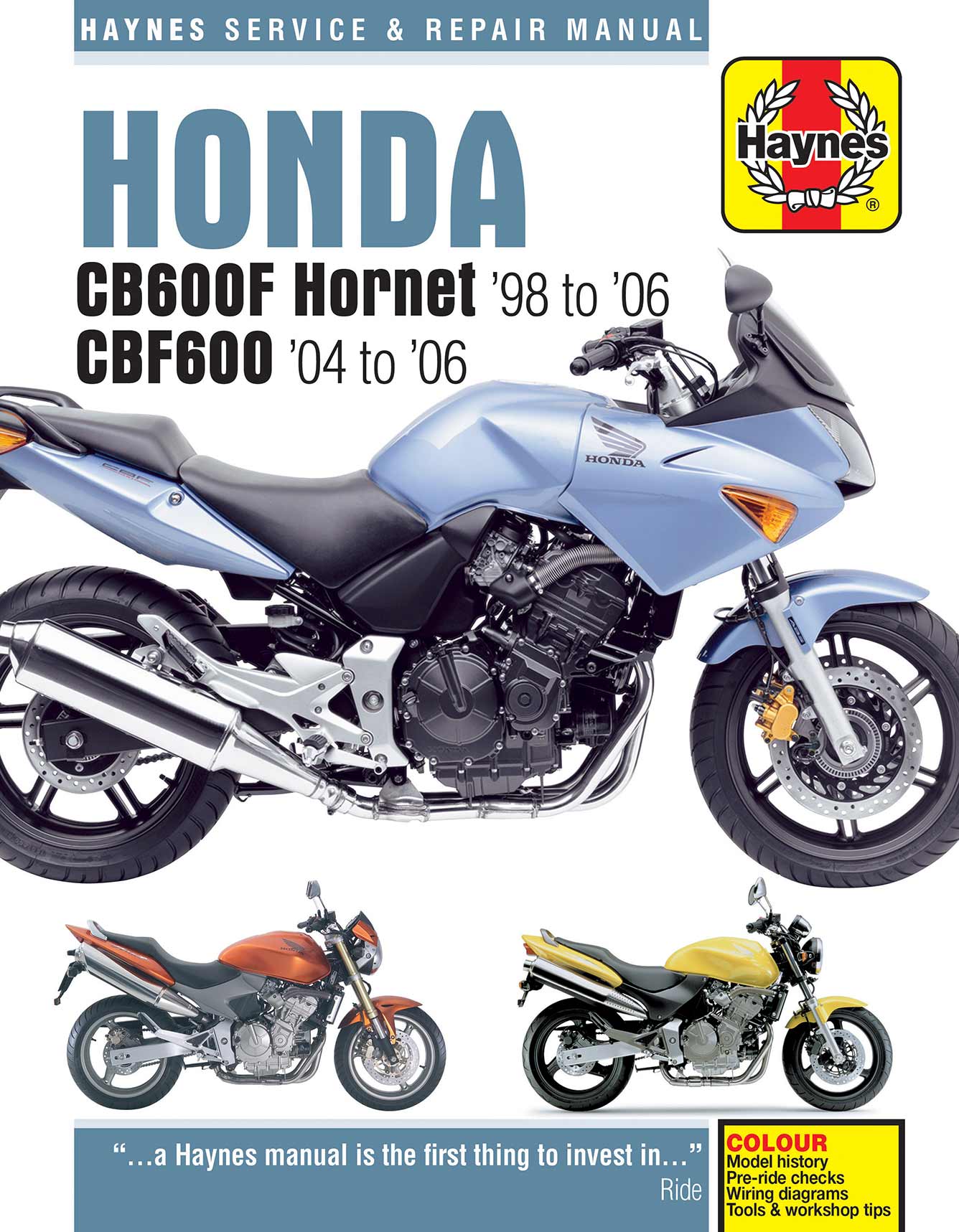 Honda CB600F Hornet & CBF600 (1998-2006) Haynes Repair Manual