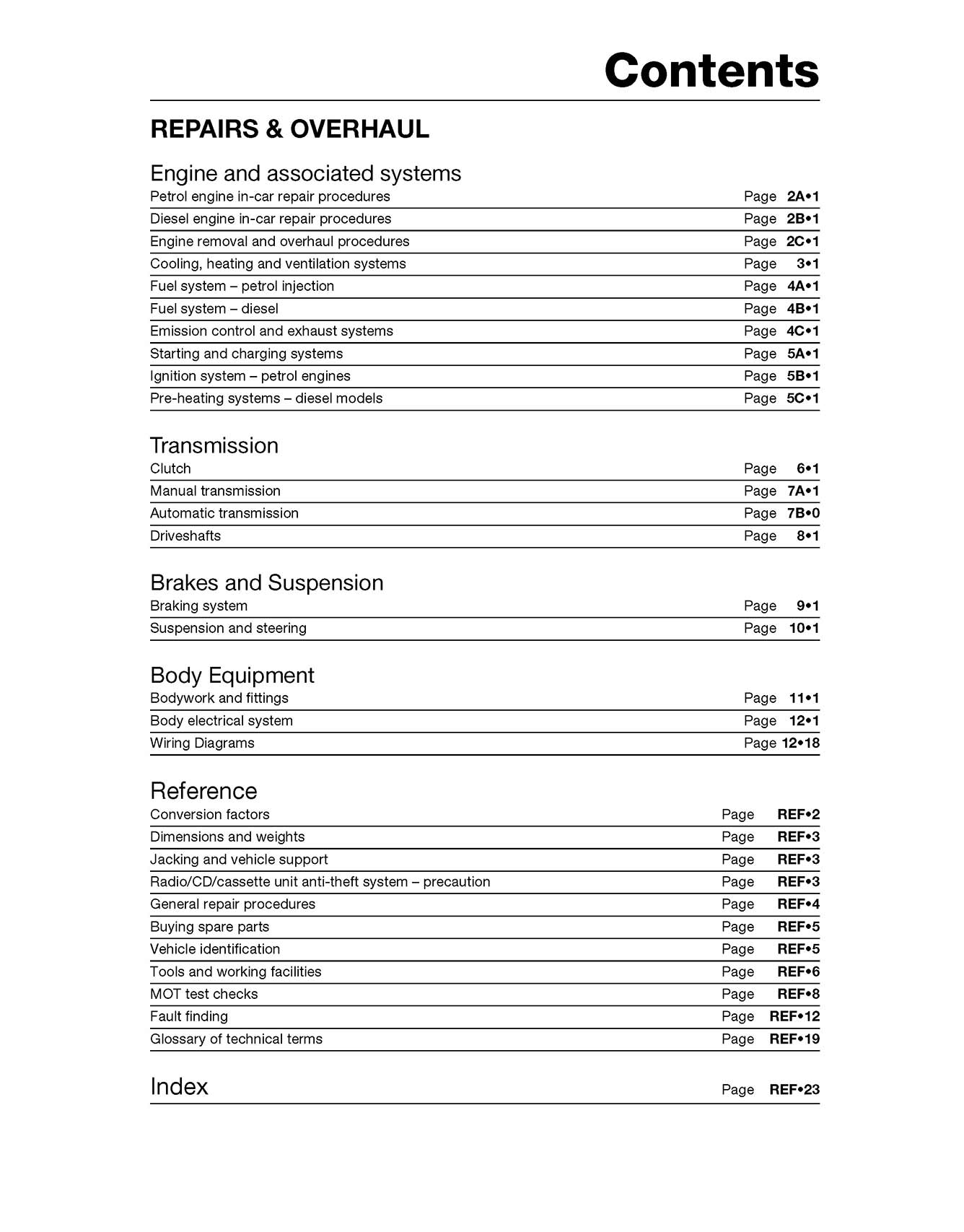 Volkswagen Passat 4-cyl Petrol & Diesel (Dec 1996-Nov 2000) Haynes Repair Manual