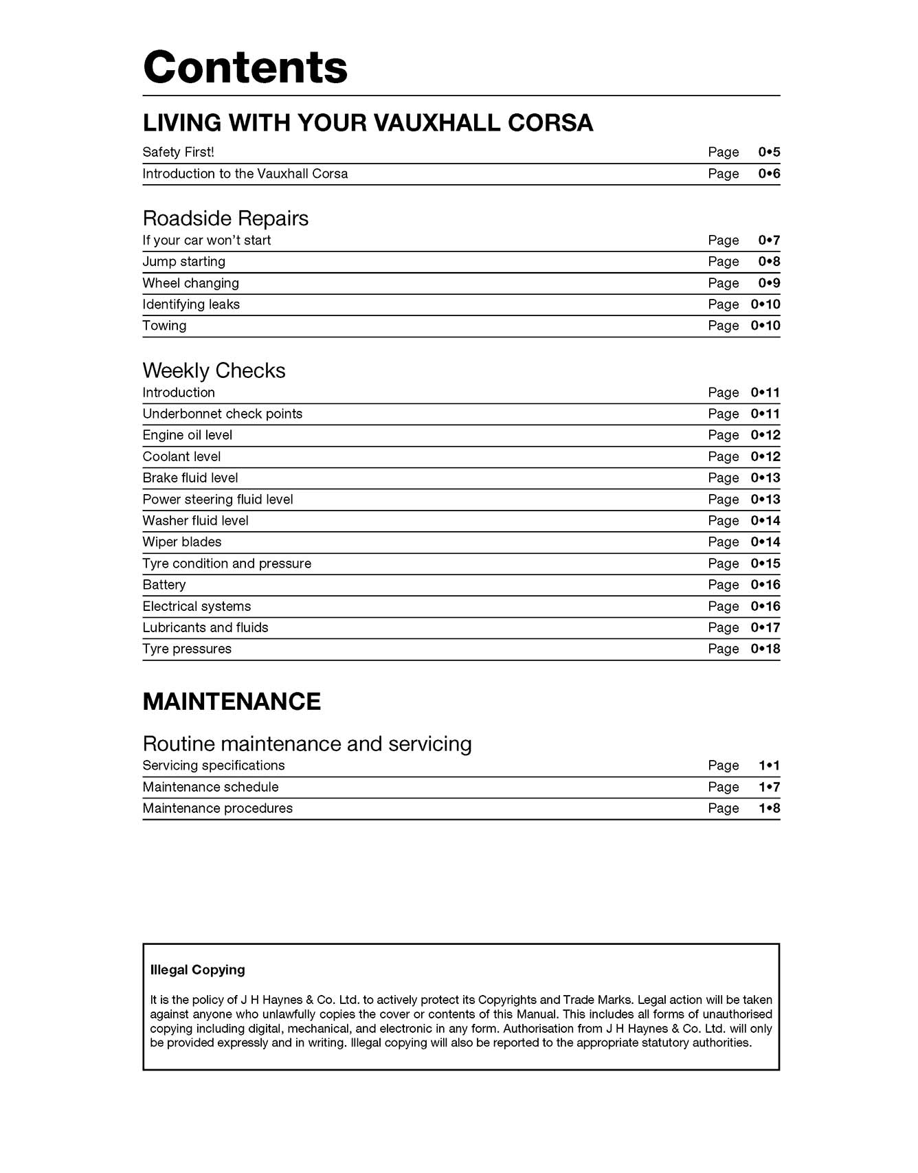 Vauxhall/Opel Corsa Petrol (Apr 1997-Oct 2000) Haynes Repair Manual