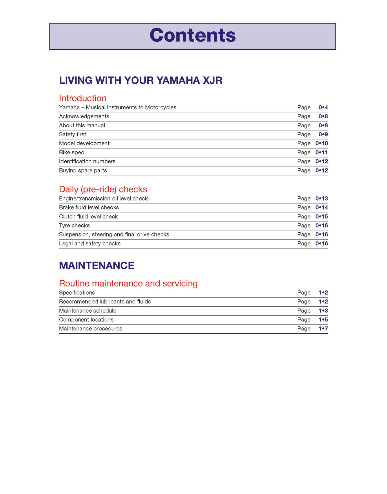 Yamaha XJR1200 & XJR1300 (1995-2006) Haynes Repair Manual