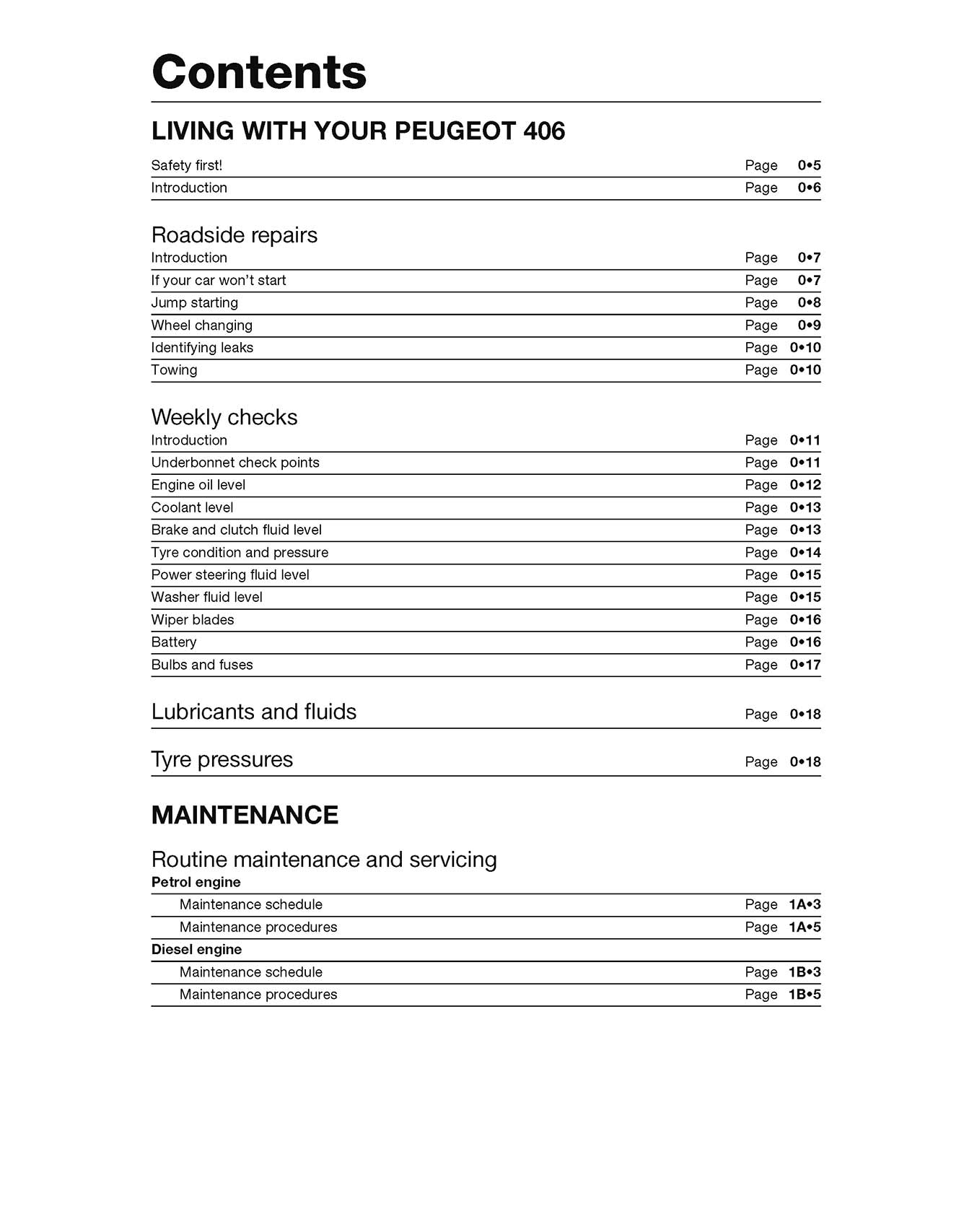 Peugeot 406 Petrol & Diesel (Mar 1999-2002) Haynes Repair Manual
