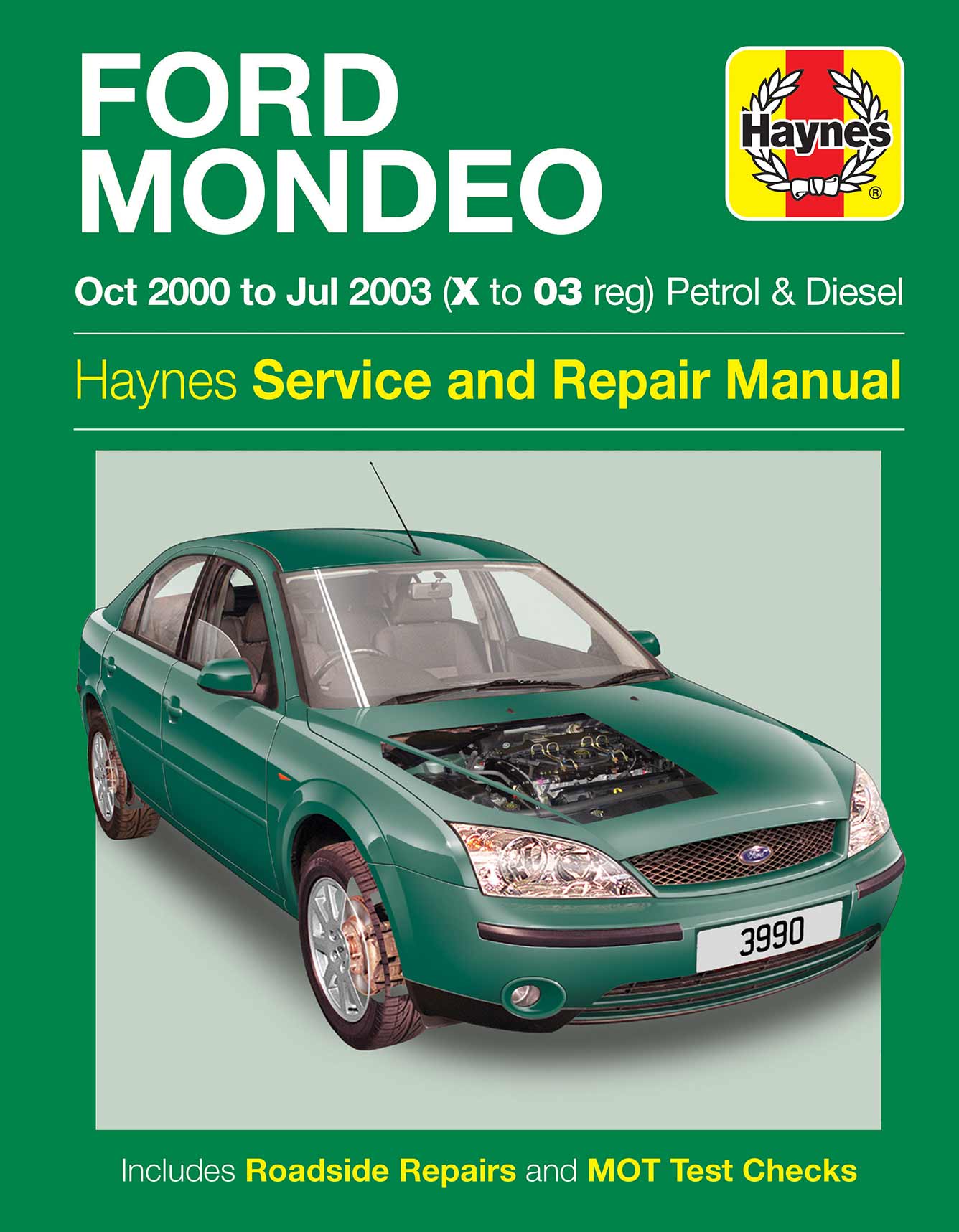 Ford Mondeo Petrol & Diesel (Oct 2000-Jul 2003) Haynes Repair Manual