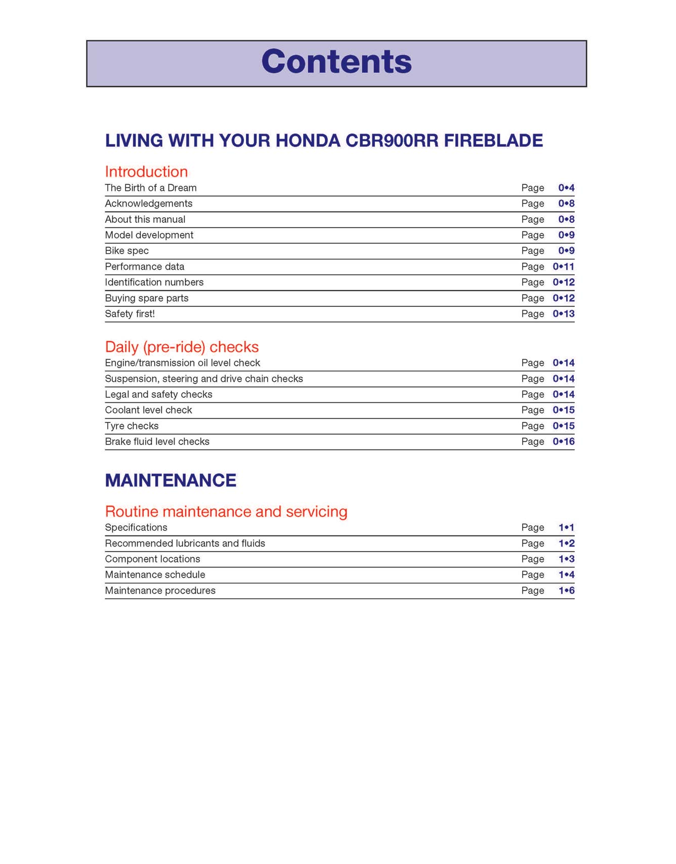 Honda CBR900RR FireBlade (2000-2003) Haynes Repair Manual
