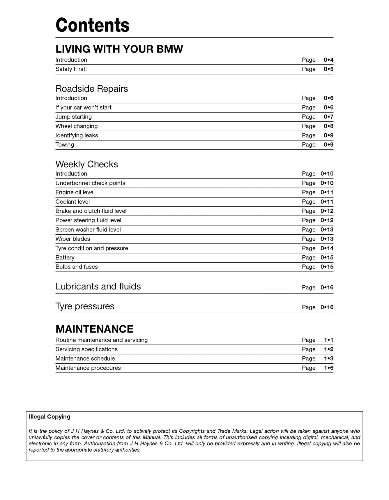 BMW 3-Series Petrol (Sept 1998-2006) Haynes Repair Manual