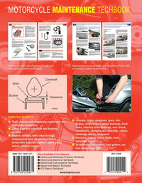 Motorcycle Maintenance TechBook Haynes Manual Printed Book Back Cover