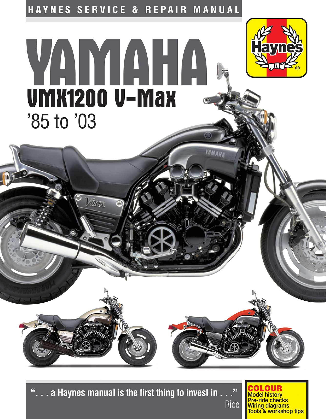 Yamaha V-Max (1985-2003) Haynes Repair Manual Printed Book Front Cover