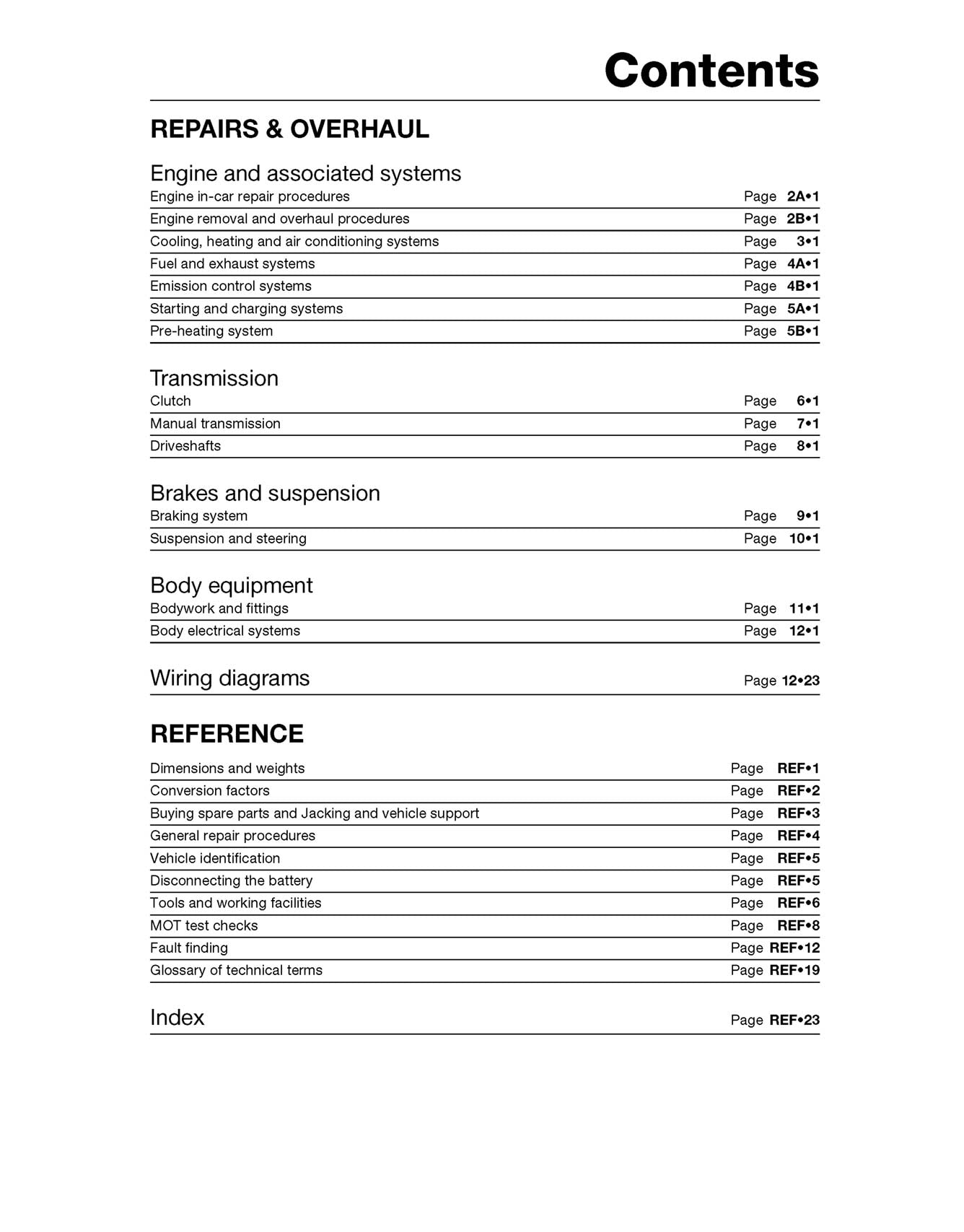Ford Escort & Orion Diesel (Sept 1990-2000) Haynes Repair Manual