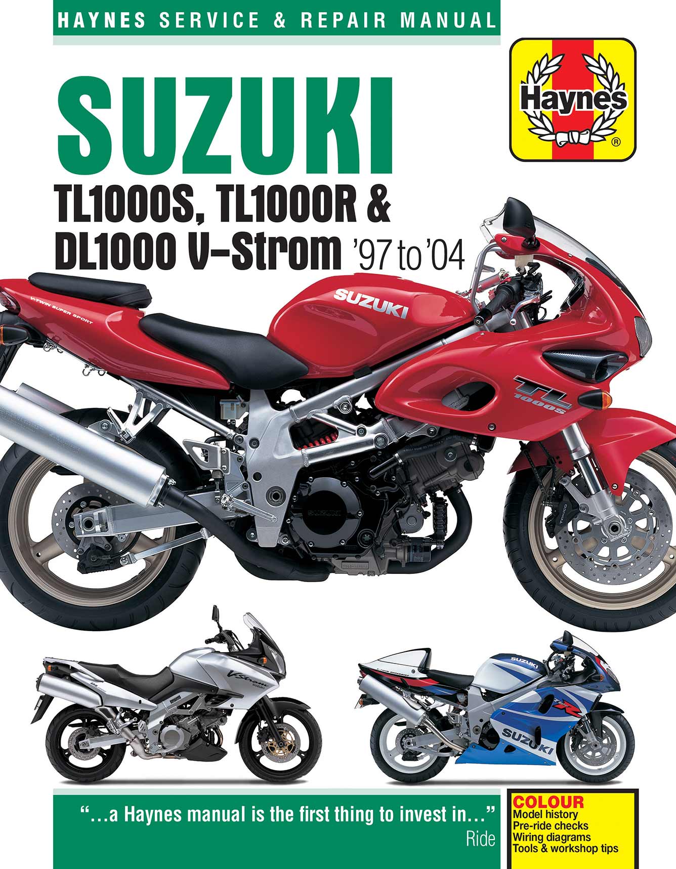 Suzuki TL1000S/R & DL1000 V-Strom (1997-2004) Haynes Repair Manual