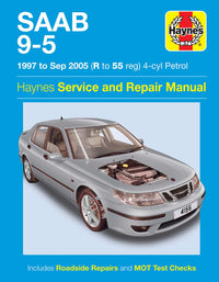 Saab 9-5 Petrol (1997-2005) Haynes Repair Manual Printed Book Front Cover