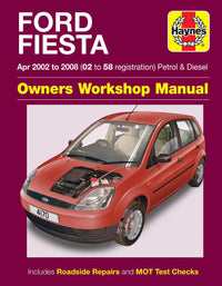 Ford Fiesta Petrol & Diesel (Apr 2002-2008) Haynes Repair Manual Printed Book Front Cover