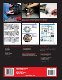 Haynes Manual on Brakes Printed Book Back Cover