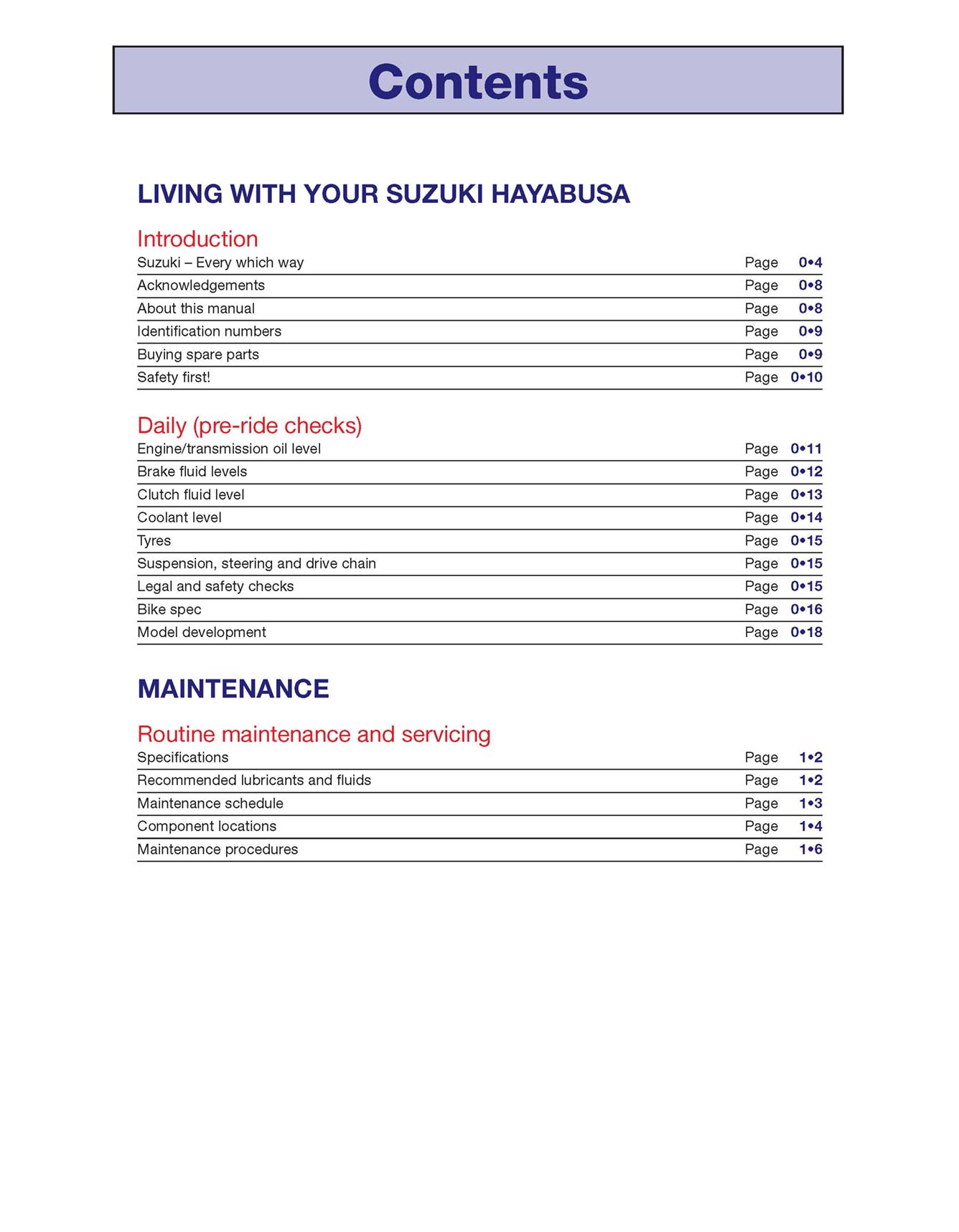 Suzuki GSX1300R Hayabusa (1999-2013) Haynes Repair Manual