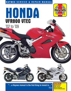 DIY Maintenance & Repair Manuals for Honda VFR800F Interceptor Motorcycles