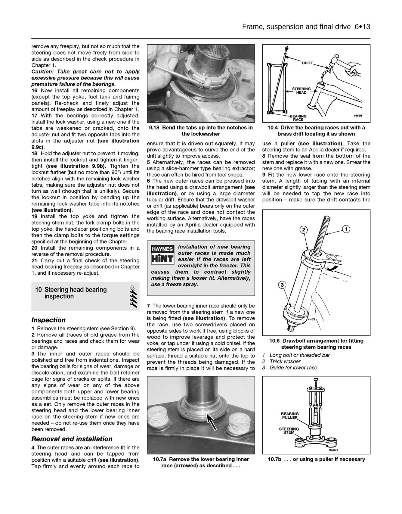 Aprilia RSV1000 Mille (1998-2003) Haynes Repair Manual