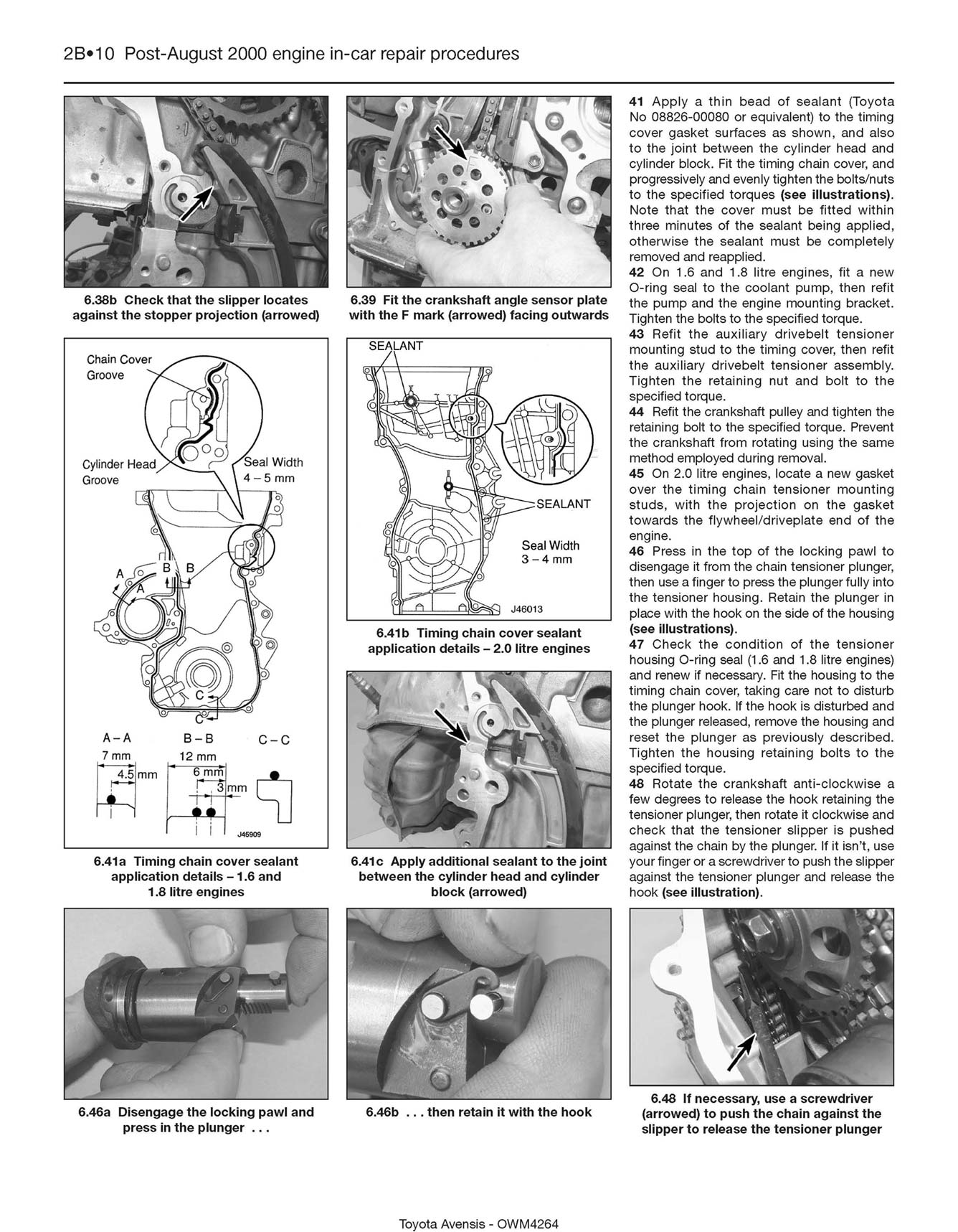 Toyota Avensis Petrol (1998-Jan 2003) Haynes Repair Manual