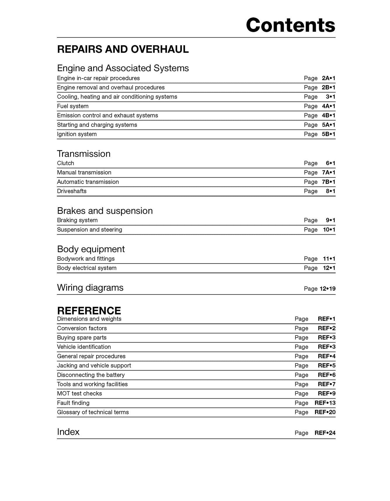 Toyota Yaris Petrol (1999-2005) Haynes Repair Manual
