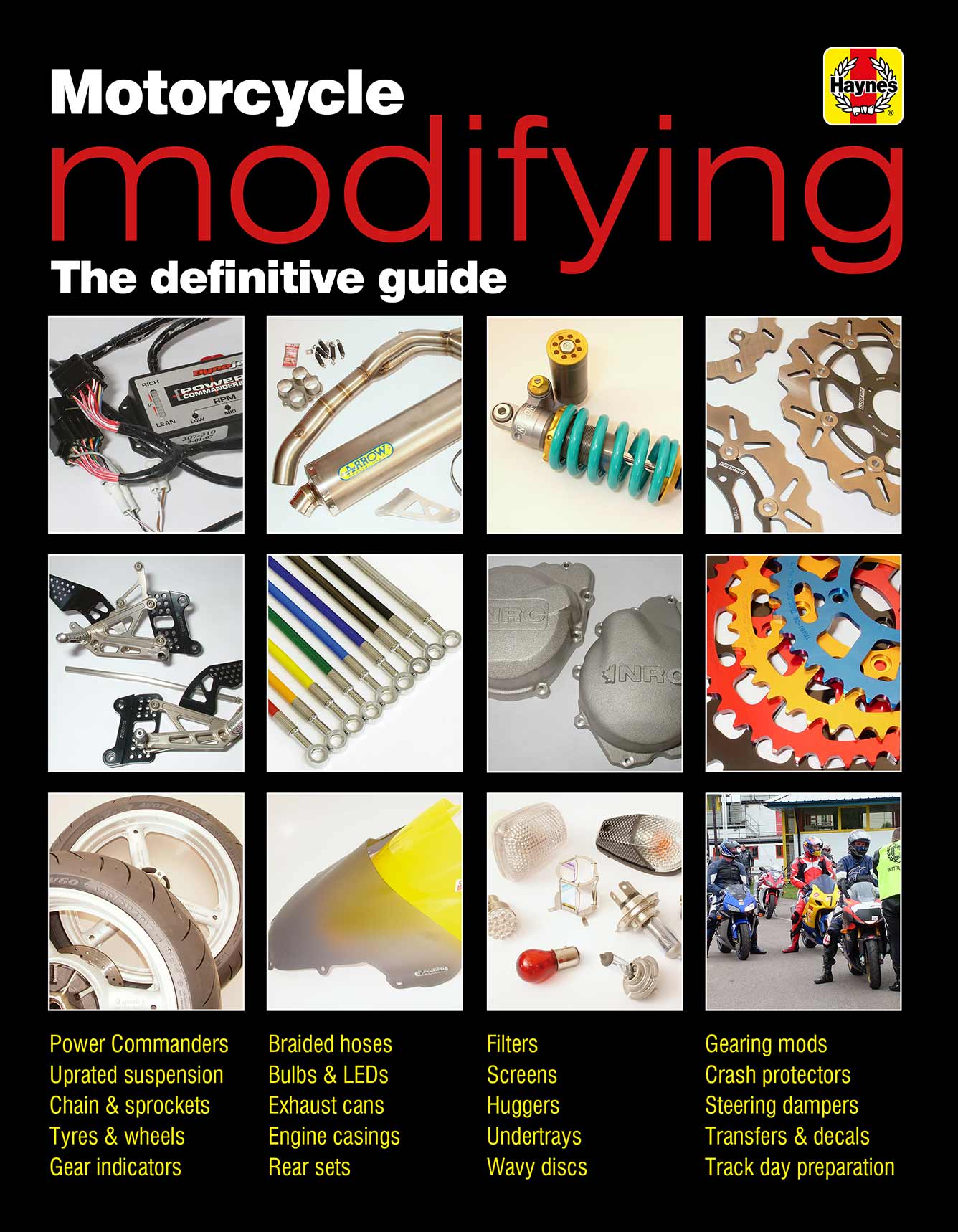 Motorcycle Modifying Haynes Manual Printed Book Front Cover