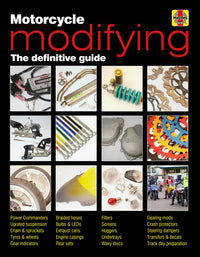 Motorcycle Modifying Haynes Manual Printed Book Front Cover