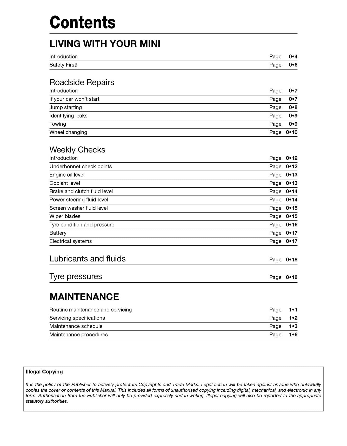 MINI Petrol (July 2001-2006) Haynes Repair Manual