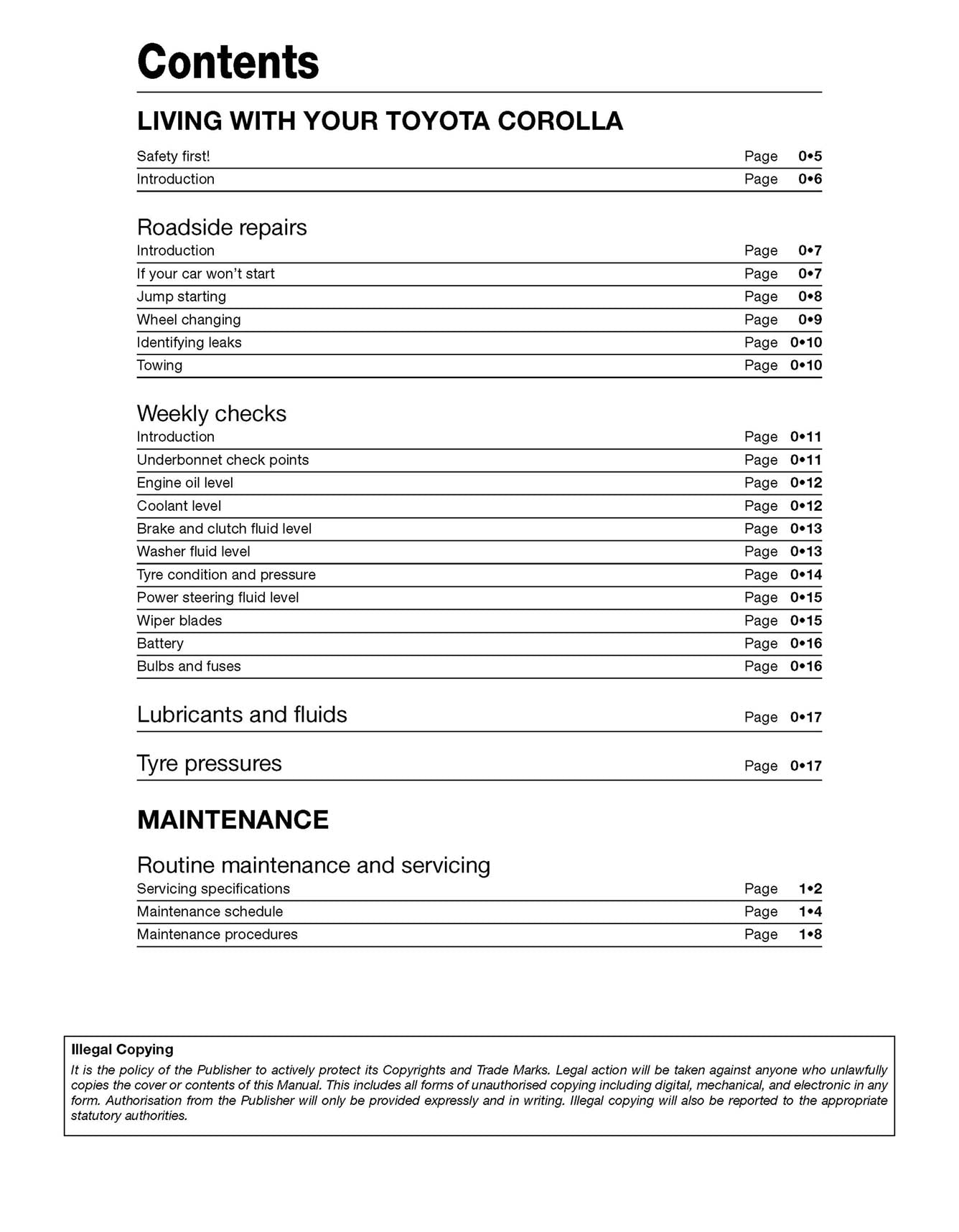 Toyota Corolla Petrol (July 1997-Feb 2002) Haynes Repair Manual