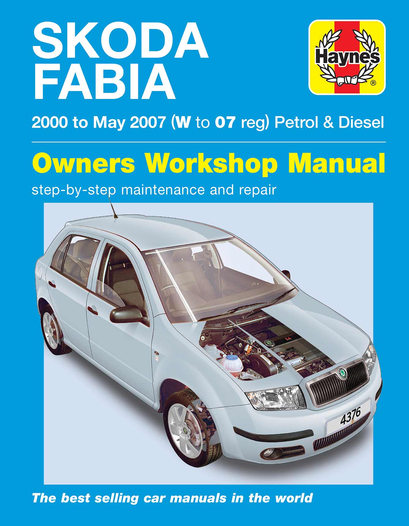 Skoda Fabia Petrol & Diesel (2000-2006) Haynes Repair Manual Printed Book Front Cover