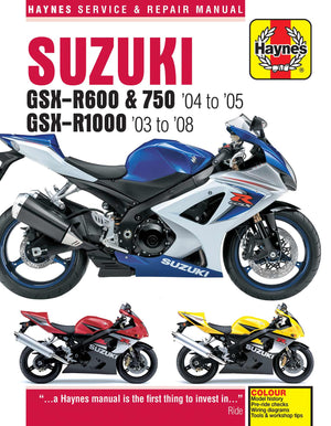 DIY Maintenance & Repair Manuals for Suzuki GSX-R1000 Motorcycles