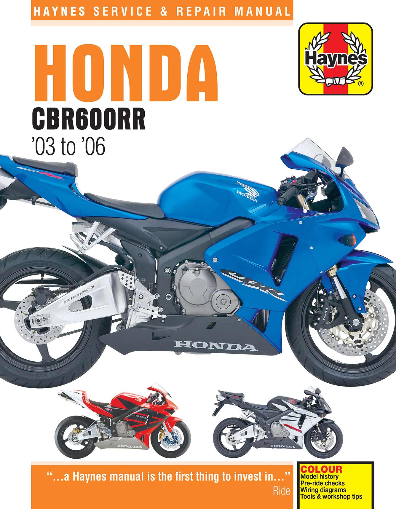Honda CBR600RR (2003-2006) Haynes Repair Manual – Haynes Manuals