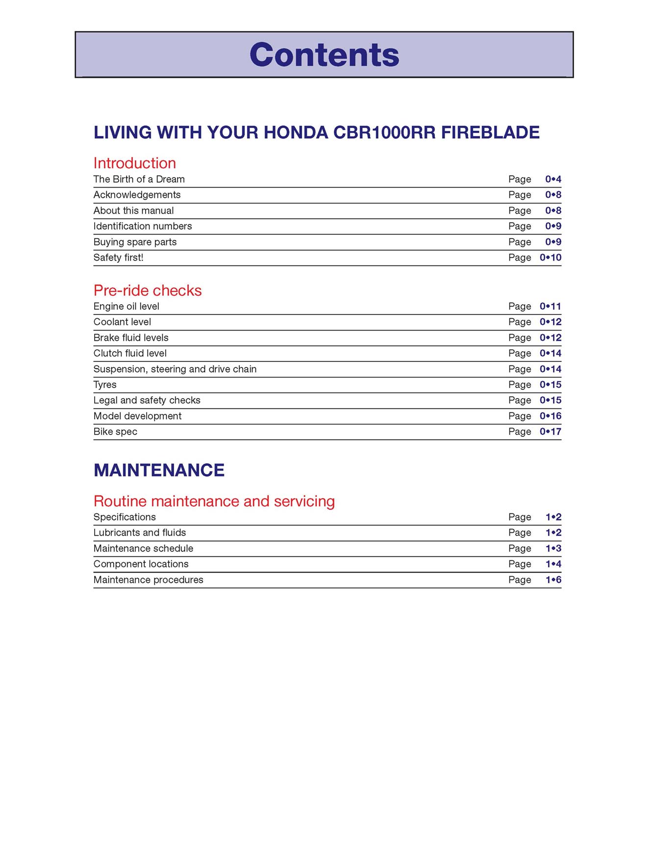 Honda CBR1000RR Fireblade (2004-2007) Haynes Repair Manual