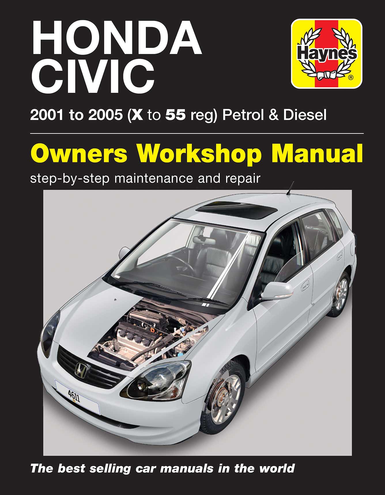 Honda Civic Petrol & Diesel (2001-2005) Haynes Repair Manual