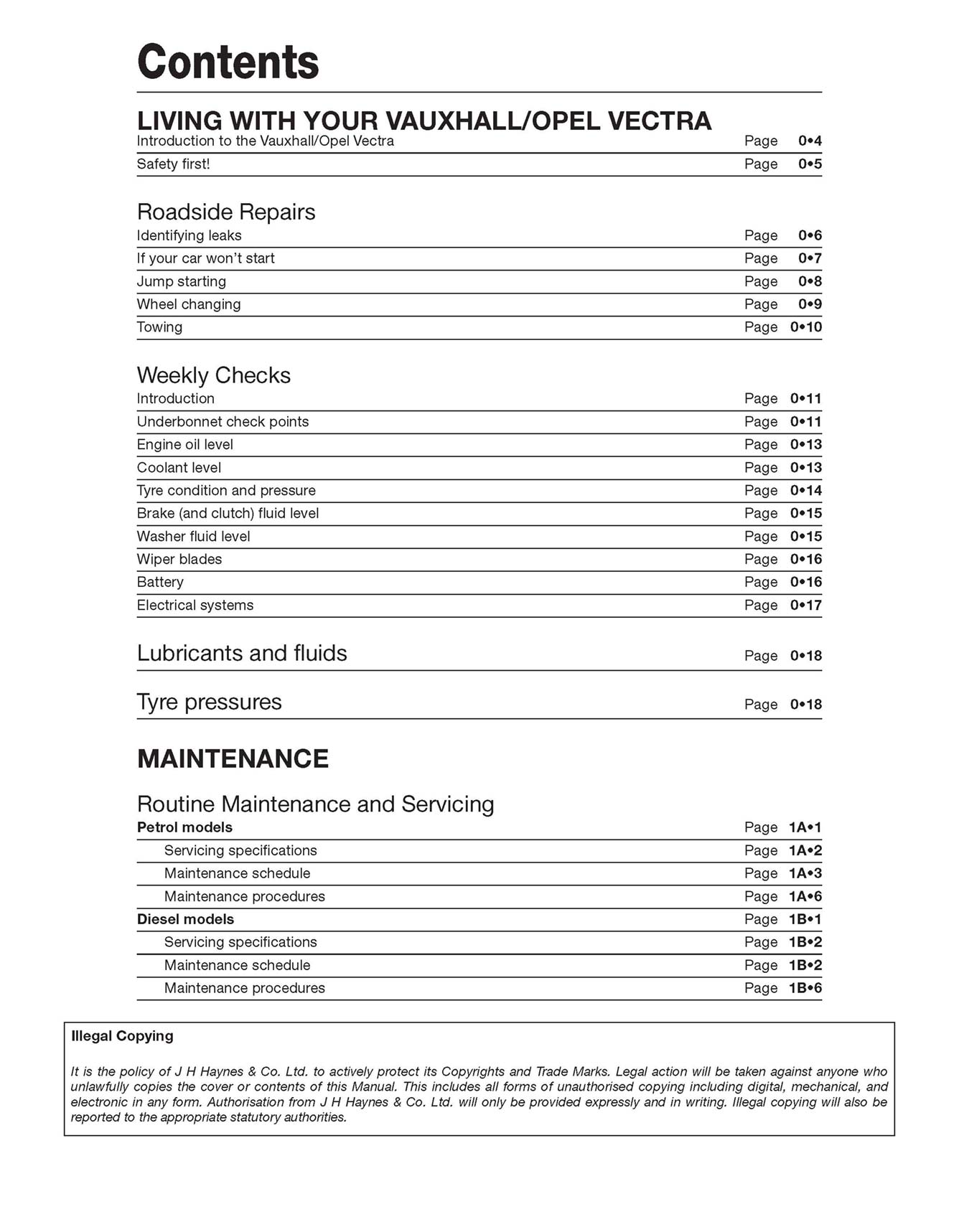 Vauxhall/Opel Vectra Petrol & Diesel (June 2002-Sept 2005) Haynes Repair Manual