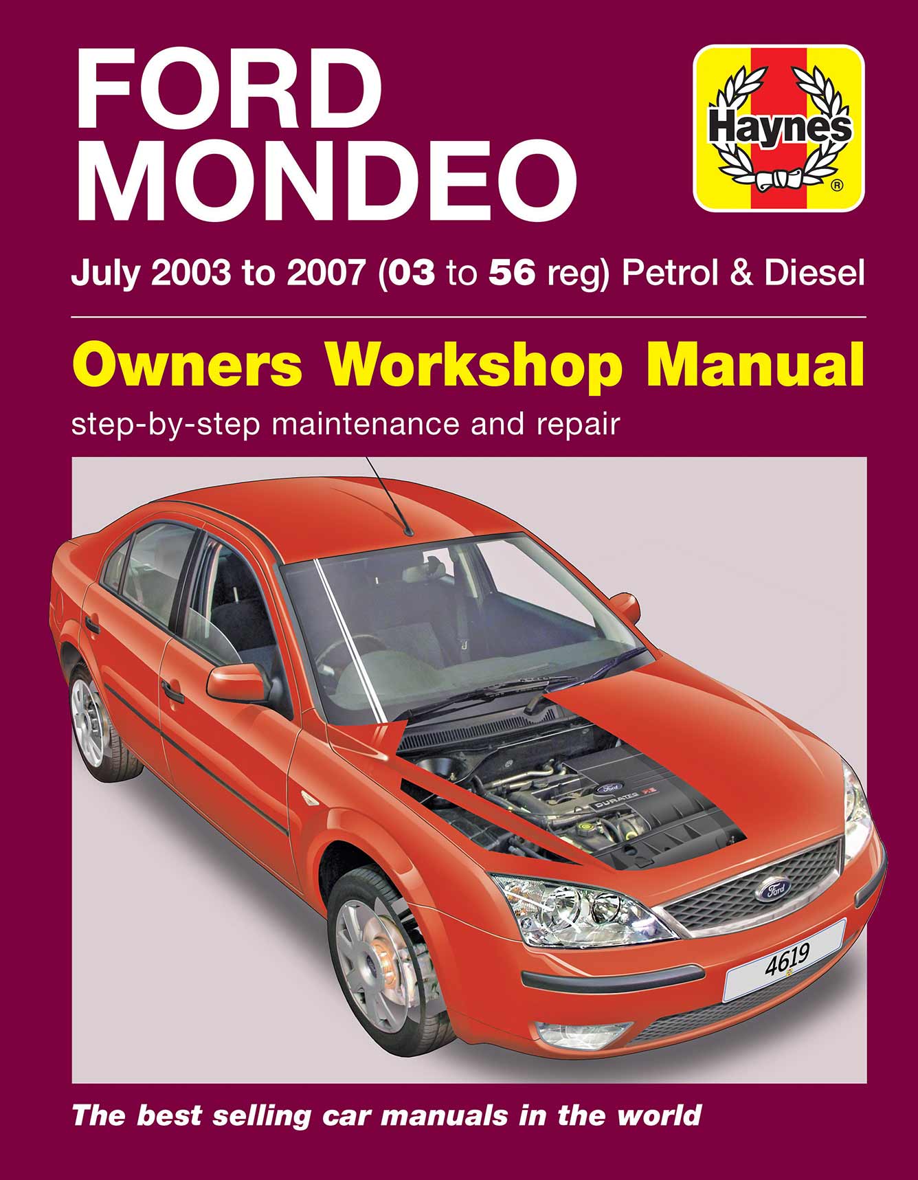 Ford Mondeo Petrol & Diesel (July 2003-2007) Haynes Repair Manual