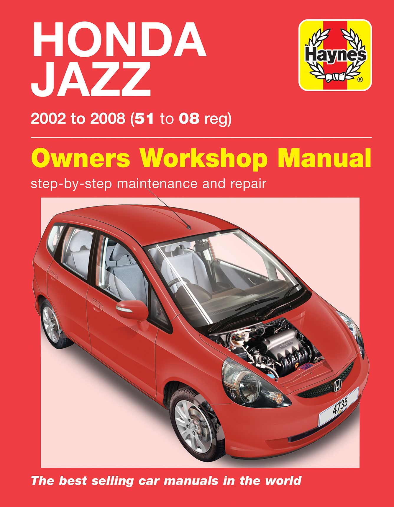 Honda Jazz (2002-2008) Haynes Repair Manual Printed Book Front Cover