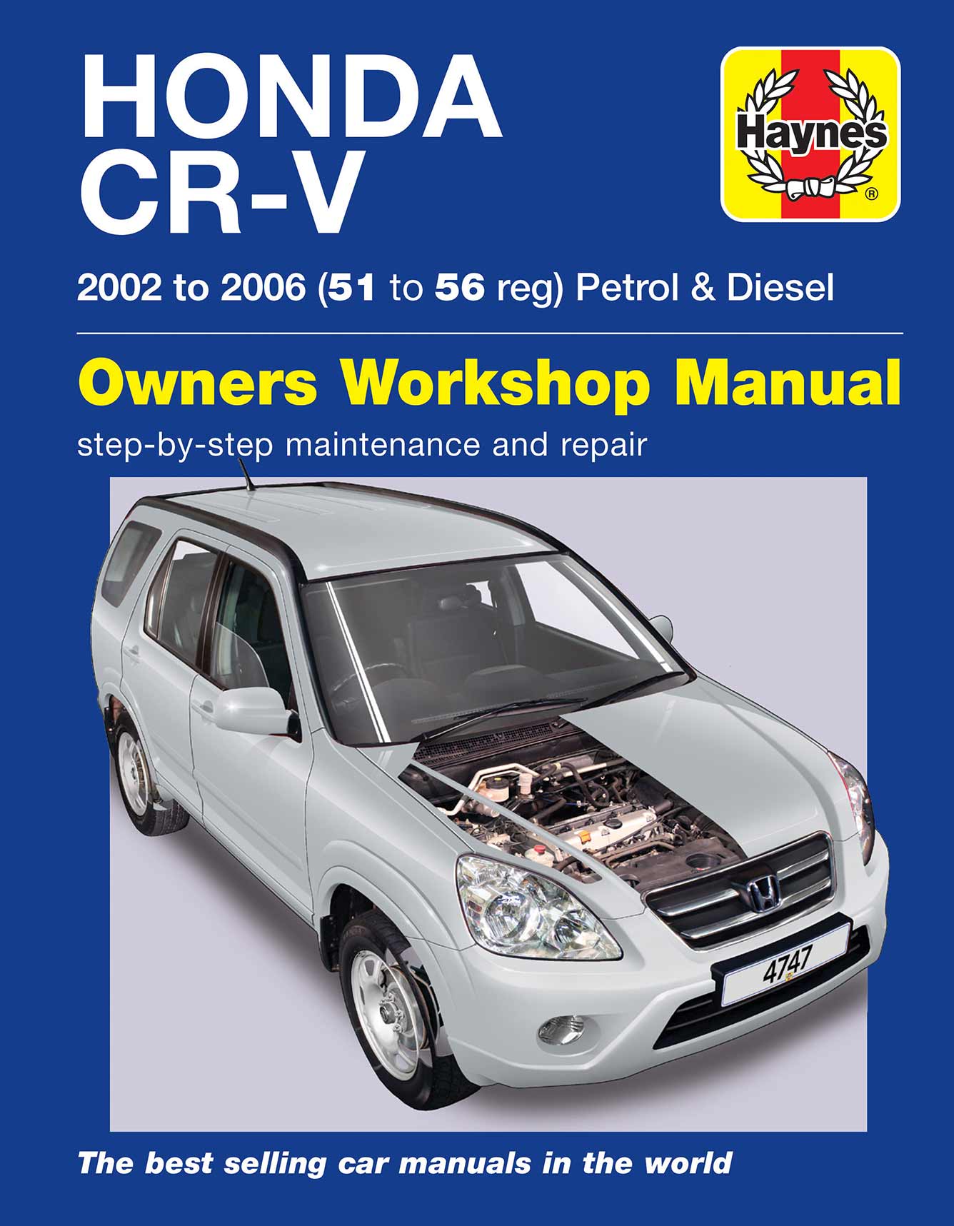 Honda CR-V Petrol & Diesel (2002-2006) Haynes Repair Manual