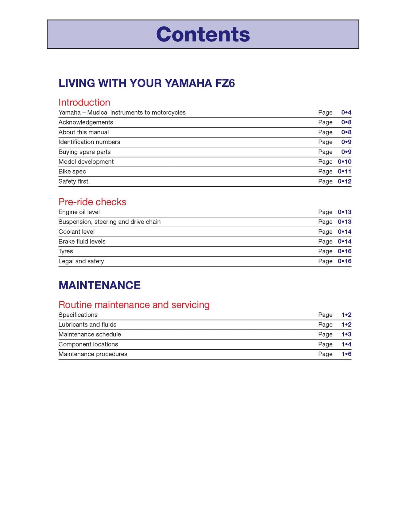 Yamaha FZ6 Fazer (2004-2008) Haynes Repair Manual