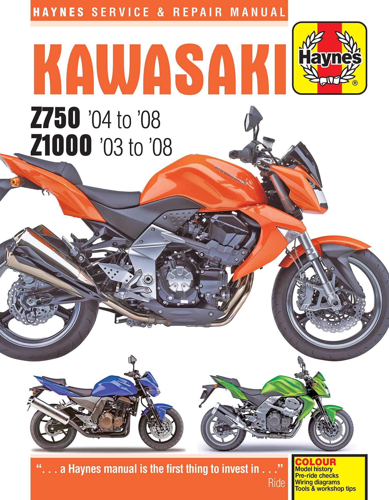 Kawasaki Z750 & Z1000 (2003-2008) Haynes Repair Manual