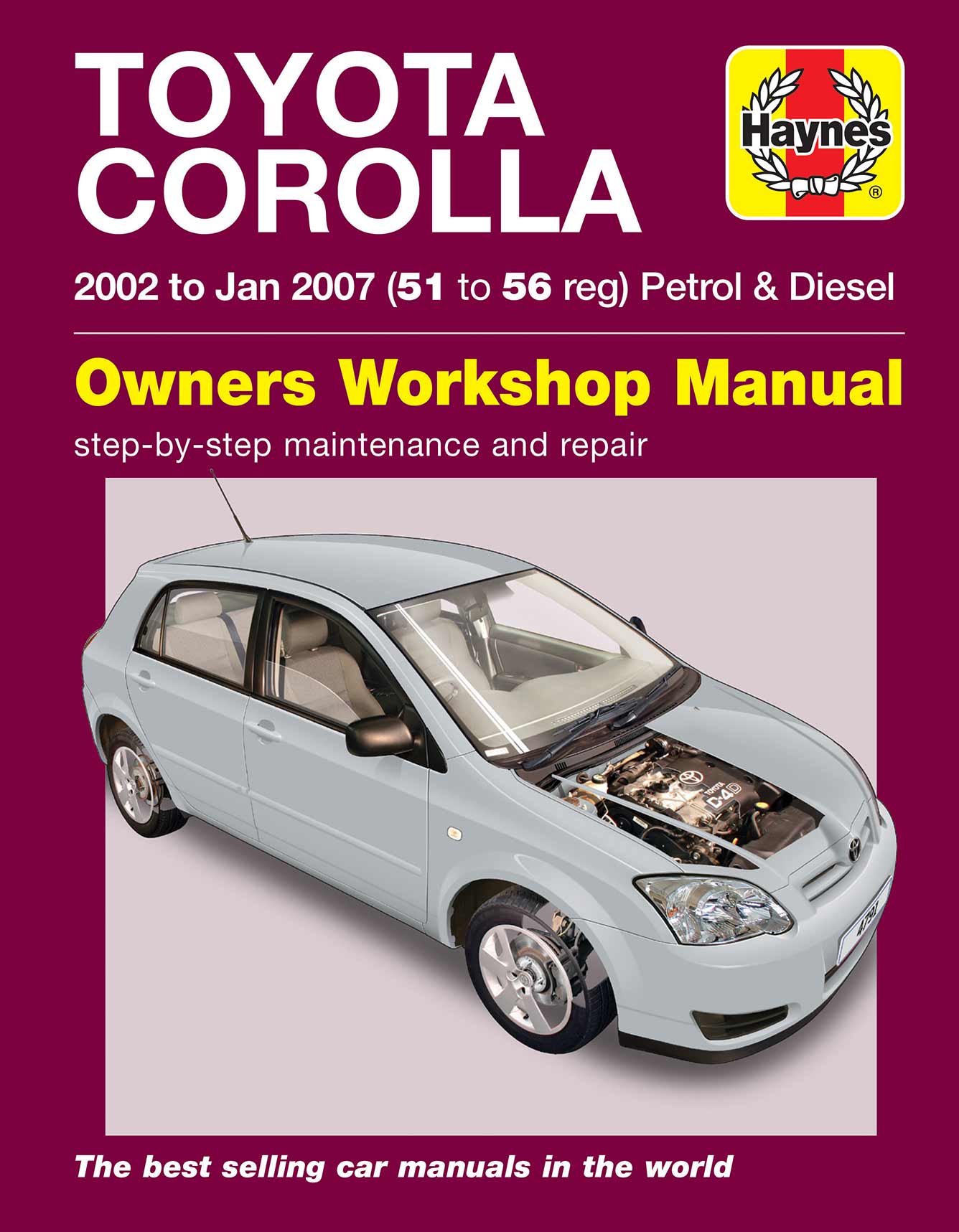 Toyota Corolla Petrol & Diesel (2002-Jan 2007) Haynes Repair Manual