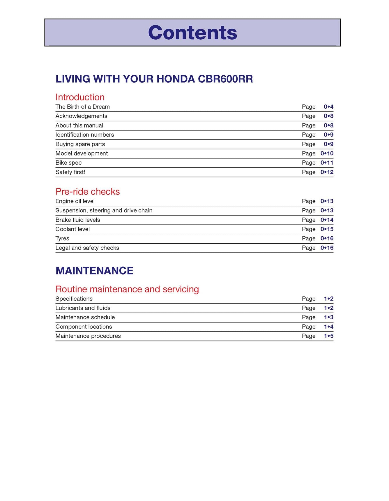 Honda CBR600RR (2007-2012) Haynes Repair Manual