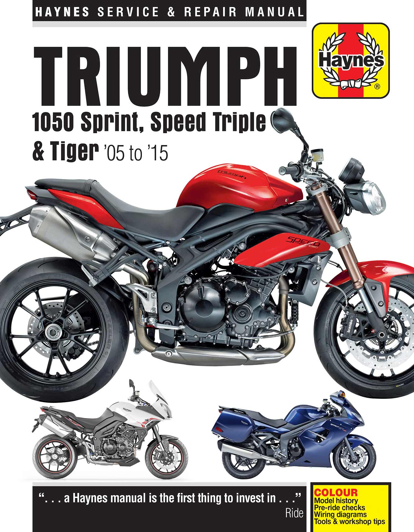 Triumph 1050 Sprint ST, Speed Triple & Tiger (2005-2015) Haynes Repair Manual