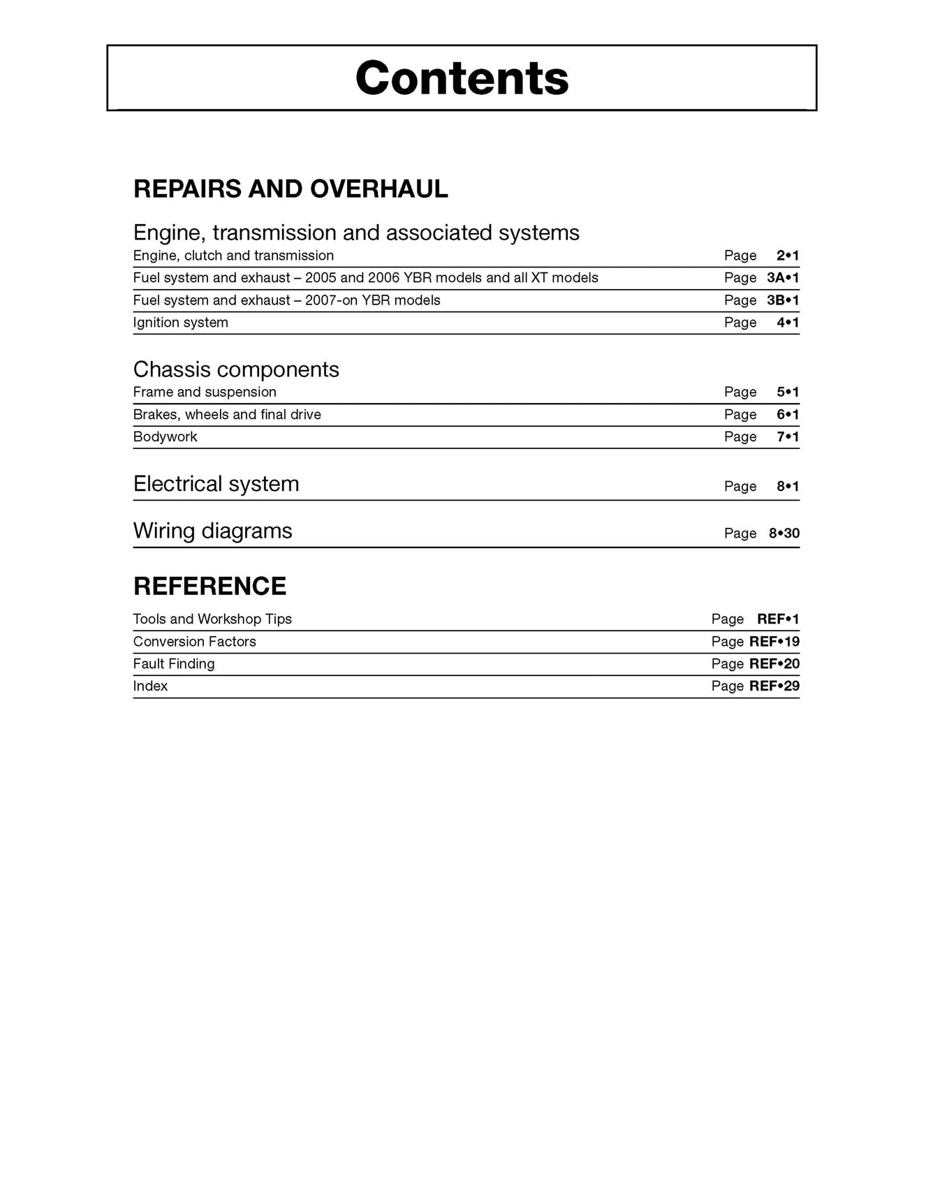 Yamaha YBR125 (2005-2016) & XT125R/X (2005-2009) Haynes Repair Manual