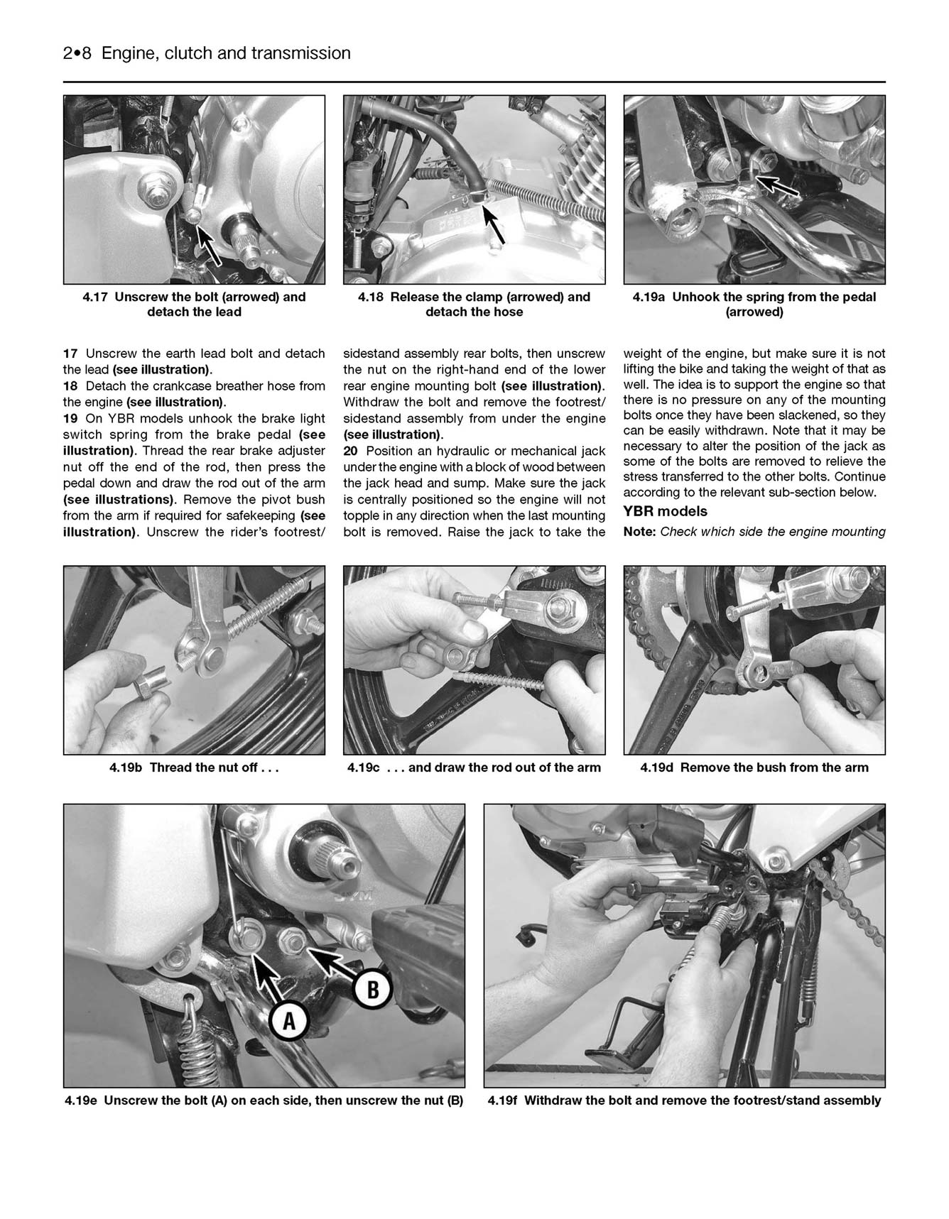 Yamaha YBR125 (2005-2016) & XT125R/X (2005-2009) Haynes Repair Manual